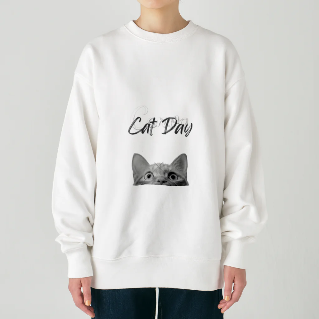 TAIYO 猫好きのCatday Heavyweight Crew Neck Sweatshirt