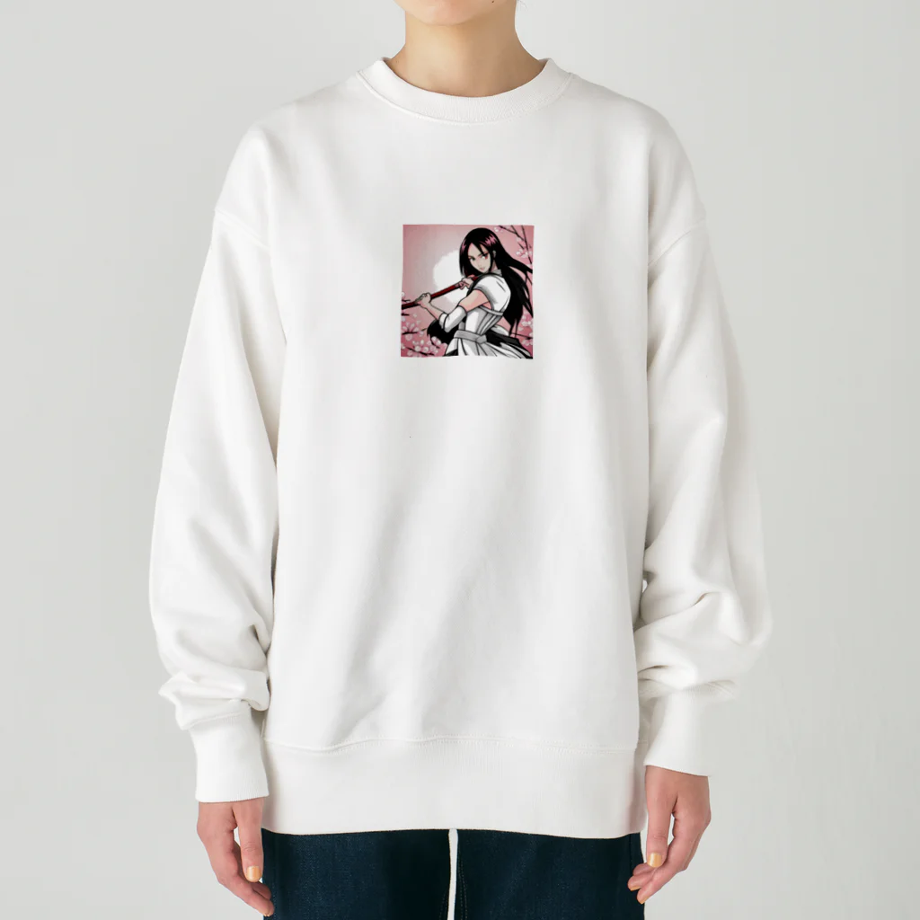 maco9486の女戦士 Heavyweight Crew Neck Sweatshirt