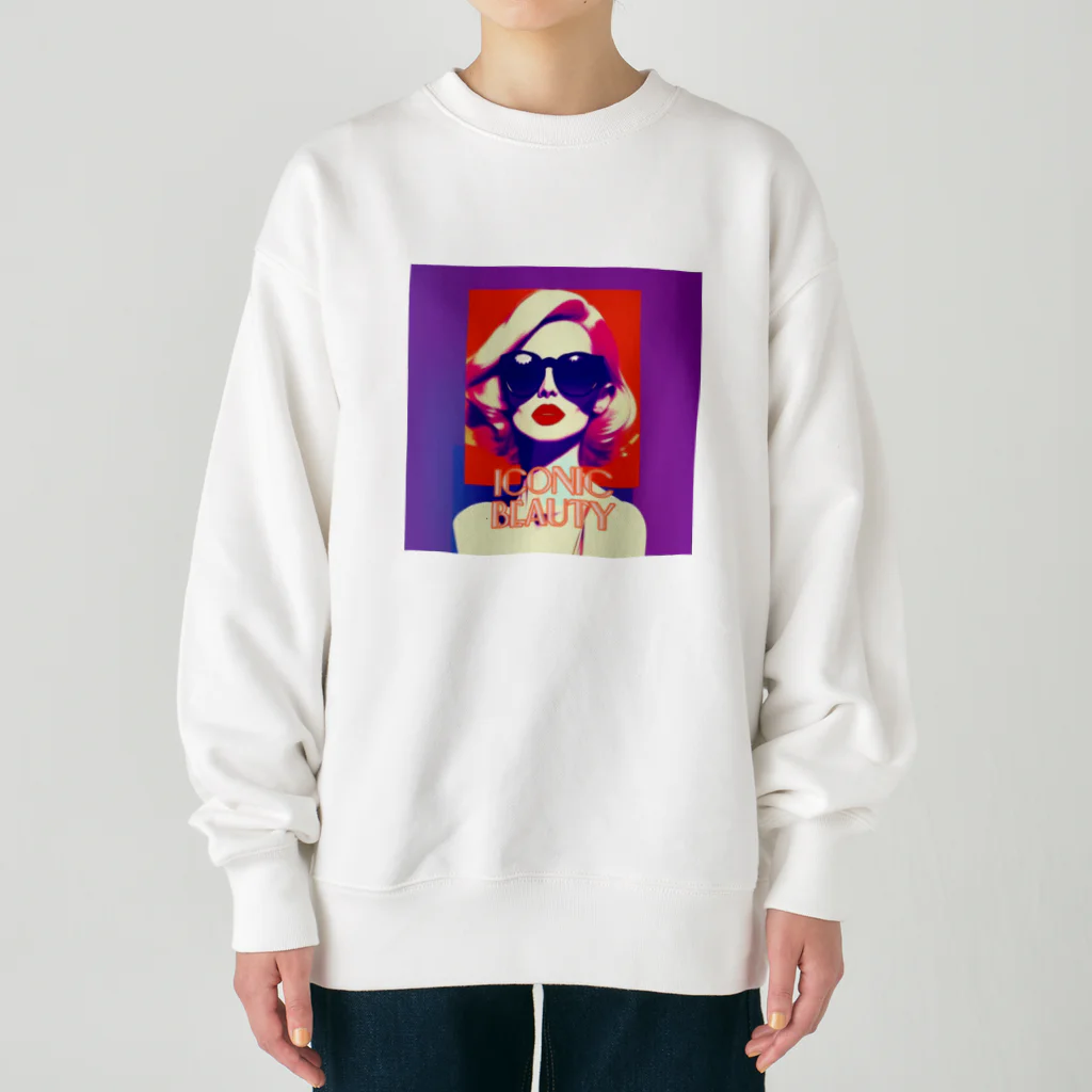 めそぽのIconic Beautyの女 Heavyweight Crew Neck Sweatshirt