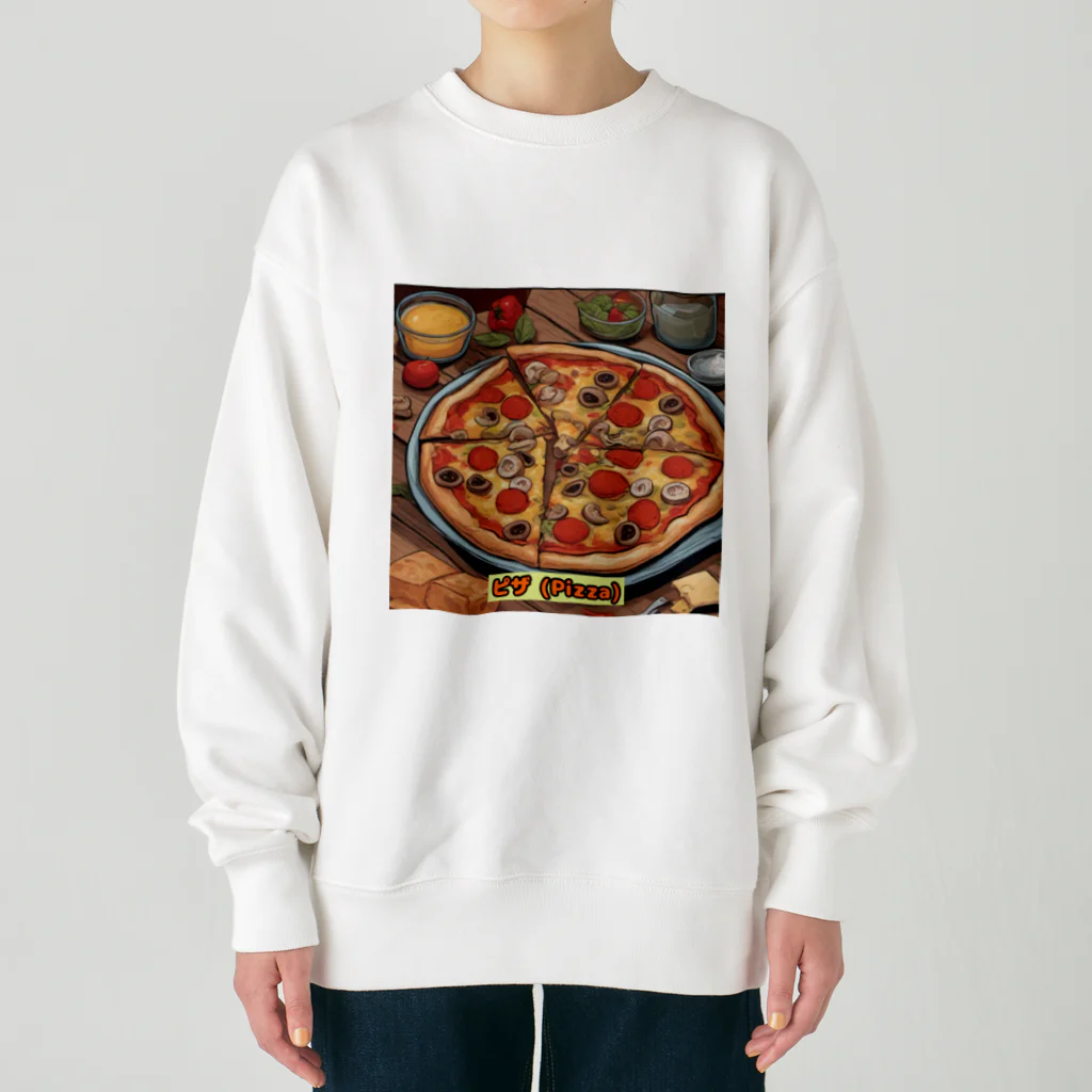 トマト182のお店のPIZZA好きです。 Heavyweight Crew Neck Sweatshirt