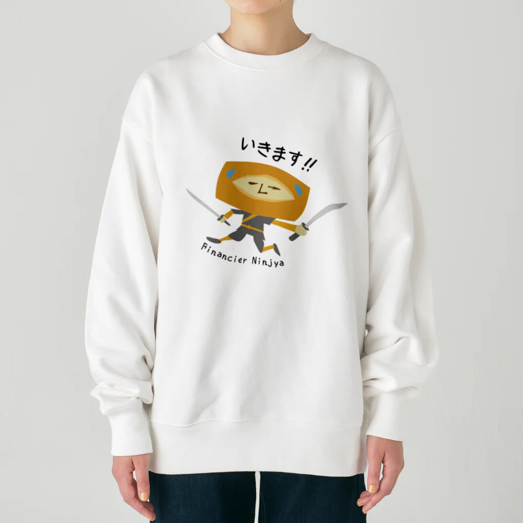 id-linkのフィナンシェ忍者 Heavyweight Crew Neck Sweatshirt