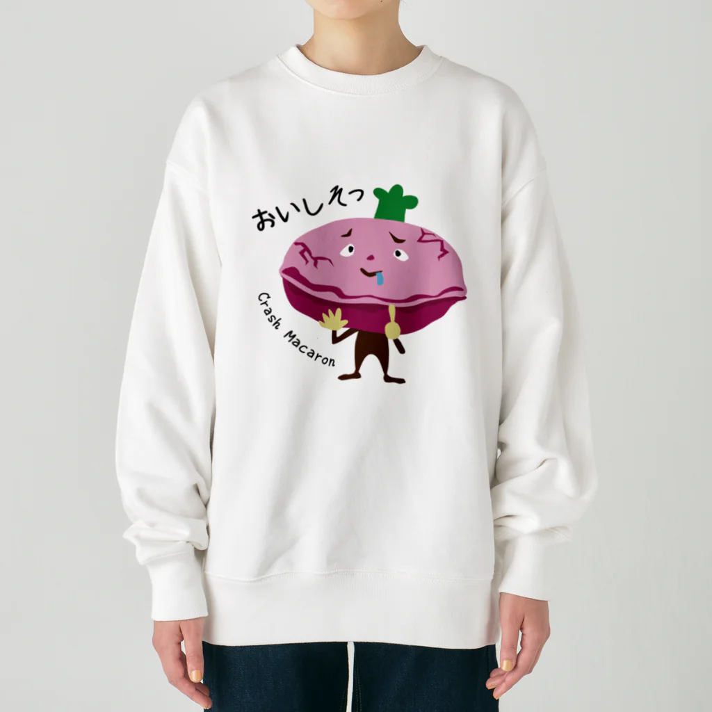 id-linkのひび割れマカロン Heavyweight Crew Neck Sweatshirt