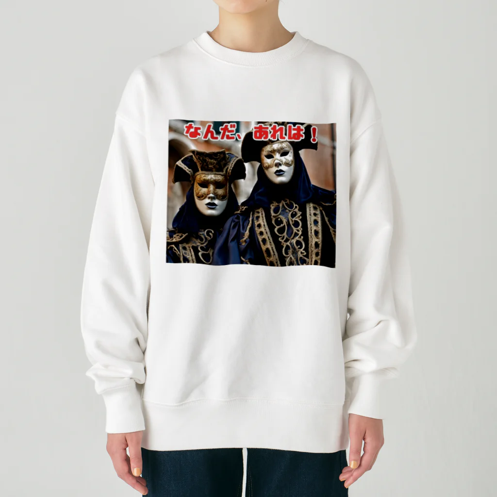 Yamapのヴェネチアのカーニバルの美しい仮面 Heavyweight Crew Neck Sweatshirt