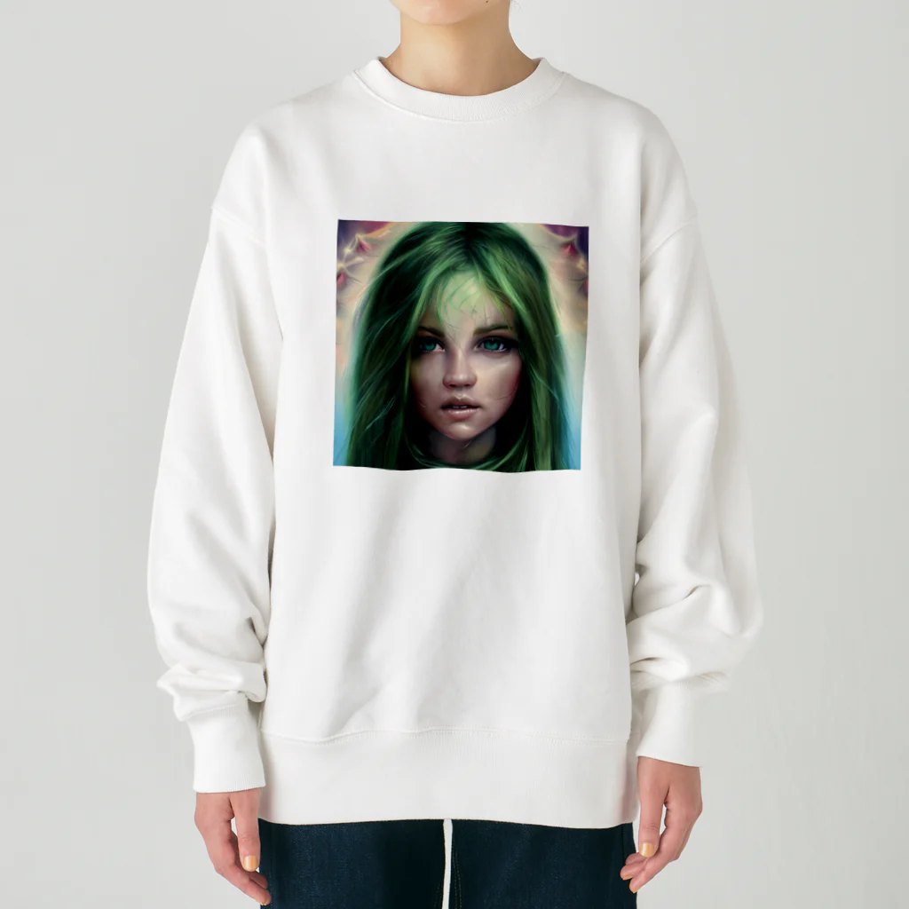 グランシエルの森の少女 Heavyweight Crew Neck Sweatshirt