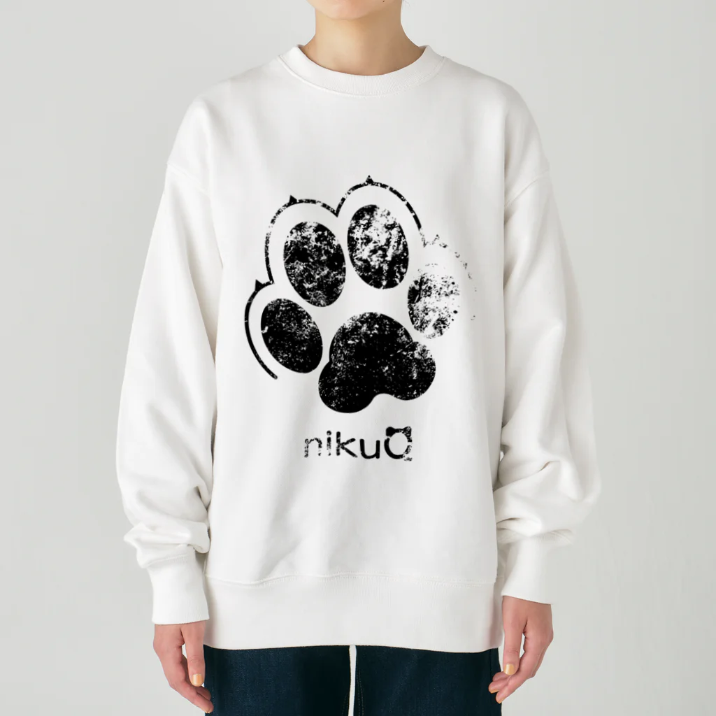 WebArtsの肉球をモチーフにしたオリジナルブランド「nikuQ」（犬タイプ）です Heavyweight Crew Neck Sweatshirt