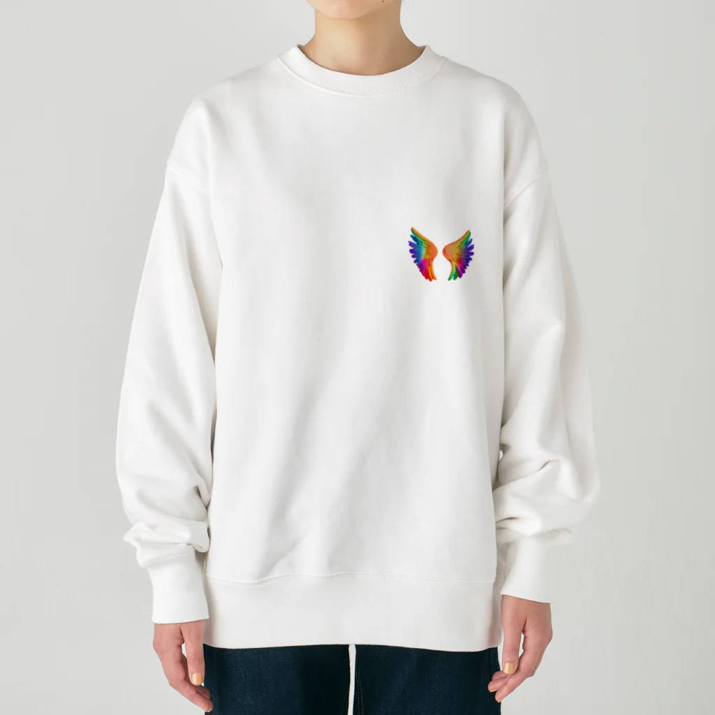 xaipxのレインボーエンジェルの羽 Heavyweight Crew Neck Sweatshirt