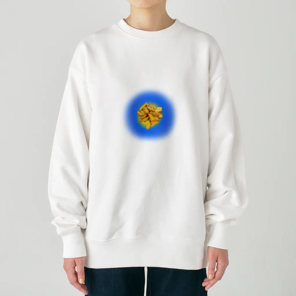 i love frenchfriesのﾎﾟﾃﾄ食べたいﾅ⭐︎ Heavyweight Crew Neck Sweatshirt