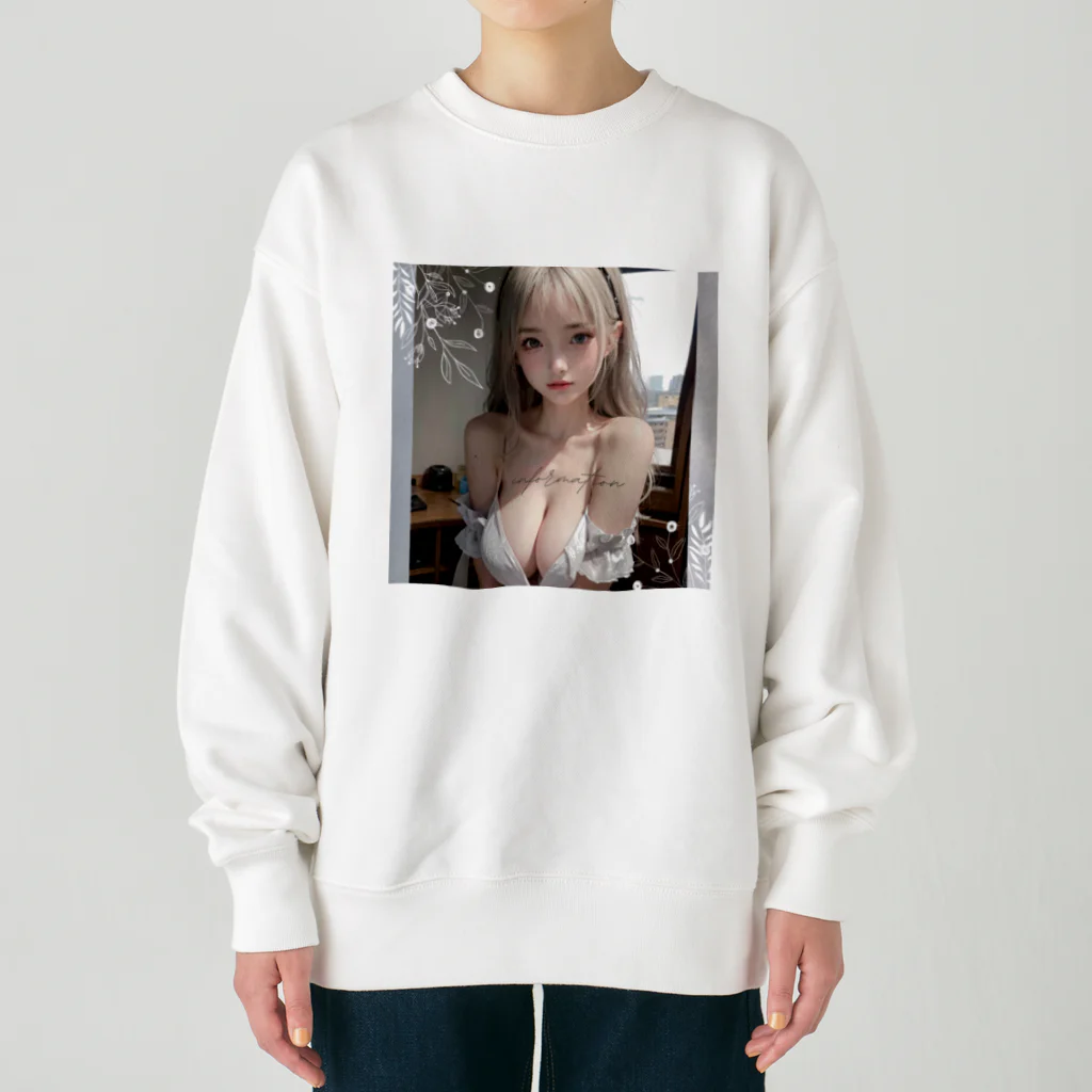 sounya sounyaの美女 図鑑（むにゅっ） Heavyweight Crew Neck Sweatshirt