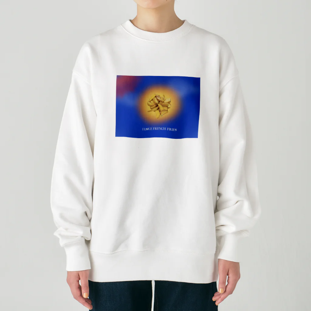 i love frenchfriesのluv it Heavyweight Crew Neck Sweatshirt