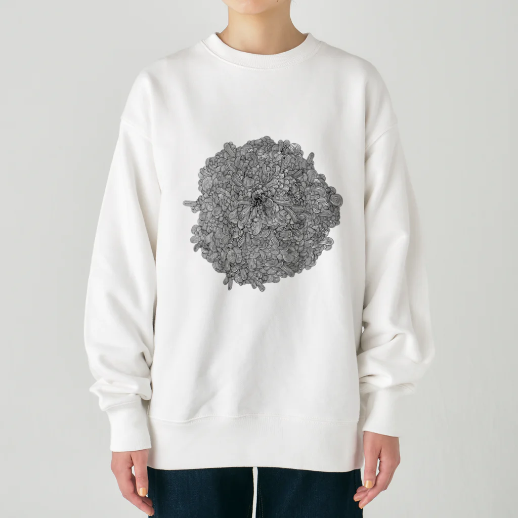 konishi ichiのふくらんでひろがるなみ Heavyweight Crew Neck Sweatshirt