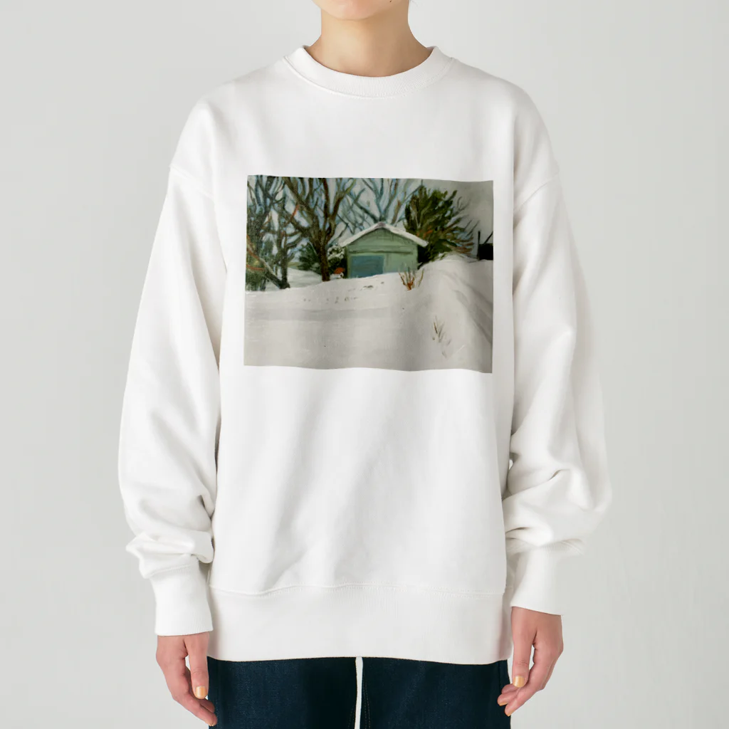 Inabamarieの雪の日 Heavyweight Crew Neck Sweatshirt