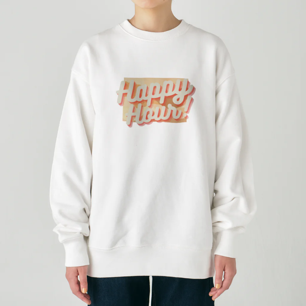 楽しいデザインを考えるのハッピーアワー♪グッズ Heavyweight Crew Neck Sweatshirt