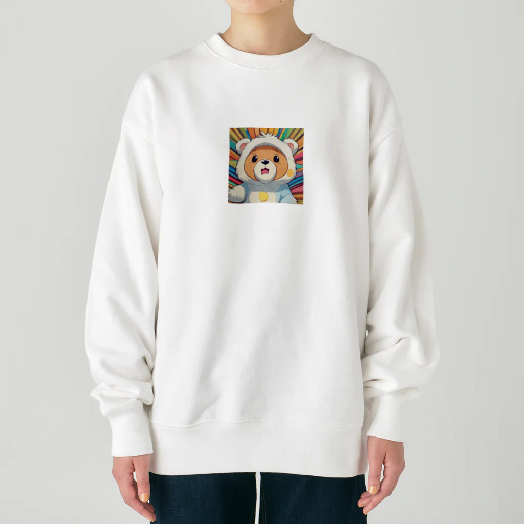 maloneyの被りものクマちゃん Heavyweight Crew Neck Sweatshirt