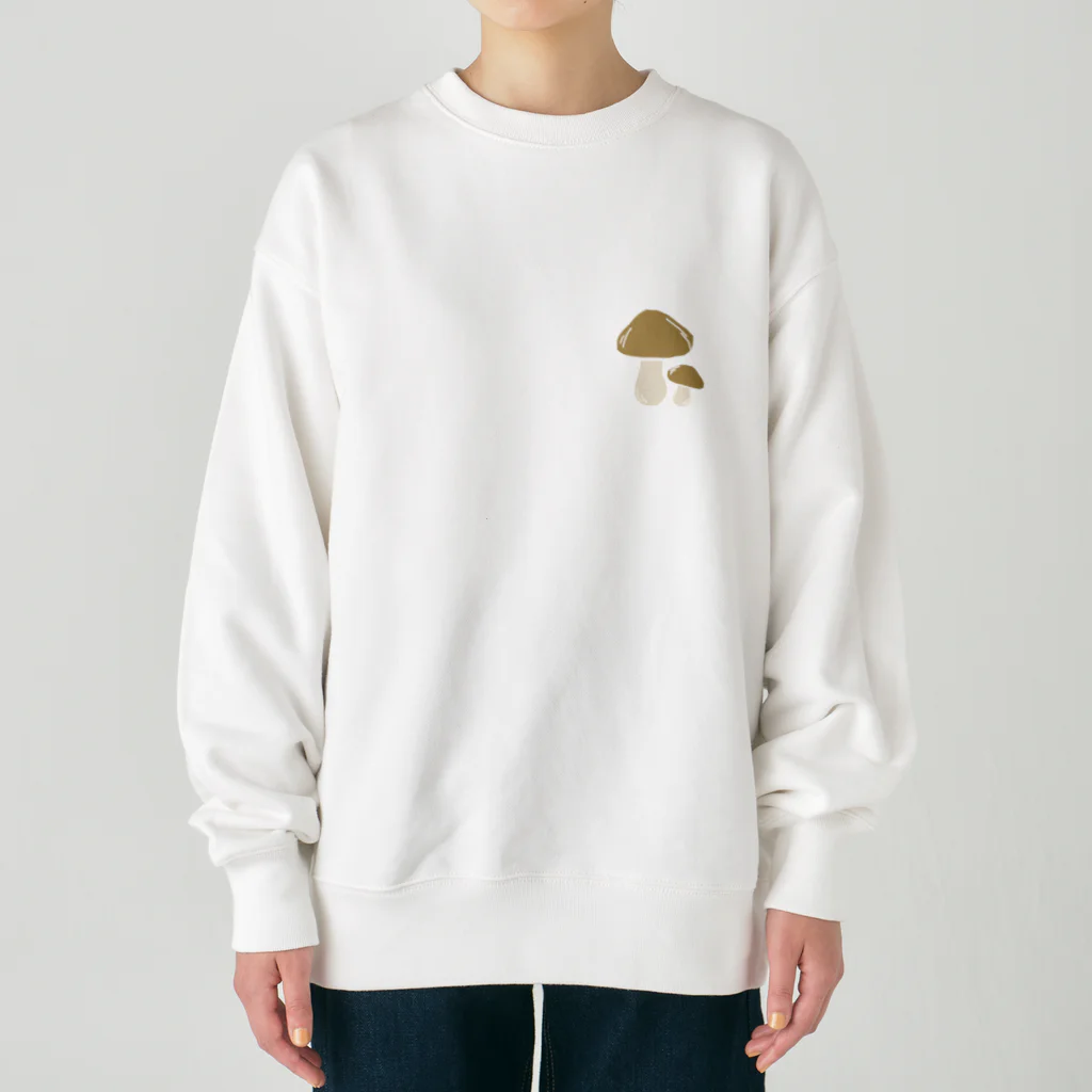 わかめの寄り添うきのこ Heavyweight Crew Neck Sweatshirt