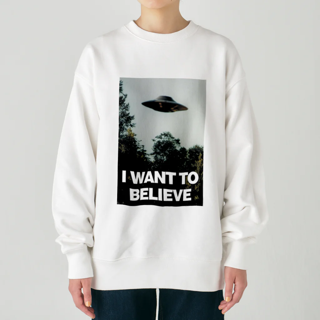 torahukuのI want to believe Heavyweight Crew Neck Sweatshirt