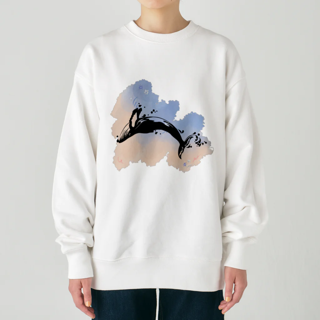 RabbitHouseのクジラ宙返り Heavyweight Crew Neck Sweatshirt