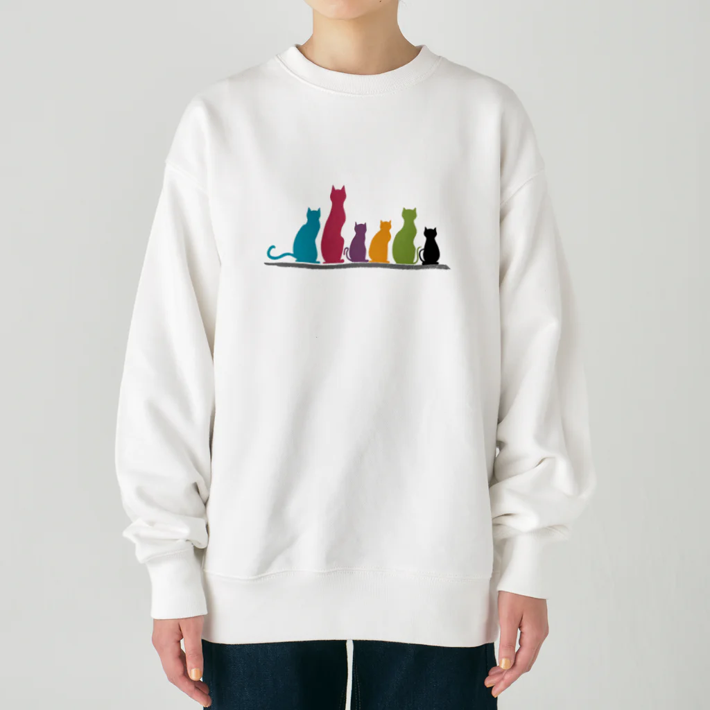 きら星の猫えんぴつ Heavyweight Crew Neck Sweatshirt