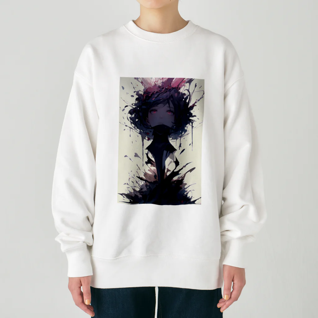 kotaの動物ショップの闇に落ちた美女 Heavyweight Crew Neck Sweatshirt