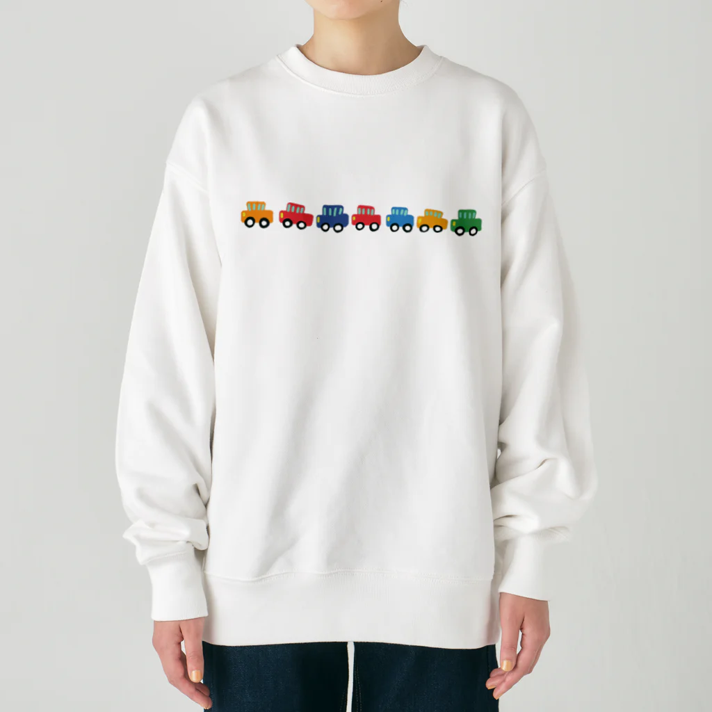 世界の菅野の車大好きCAR CAR CAR Heavyweight Crew Neck Sweatshirt