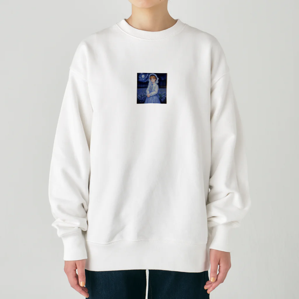 ZZRR12の月と共に輝く美女 Heavyweight Crew Neck Sweatshirt