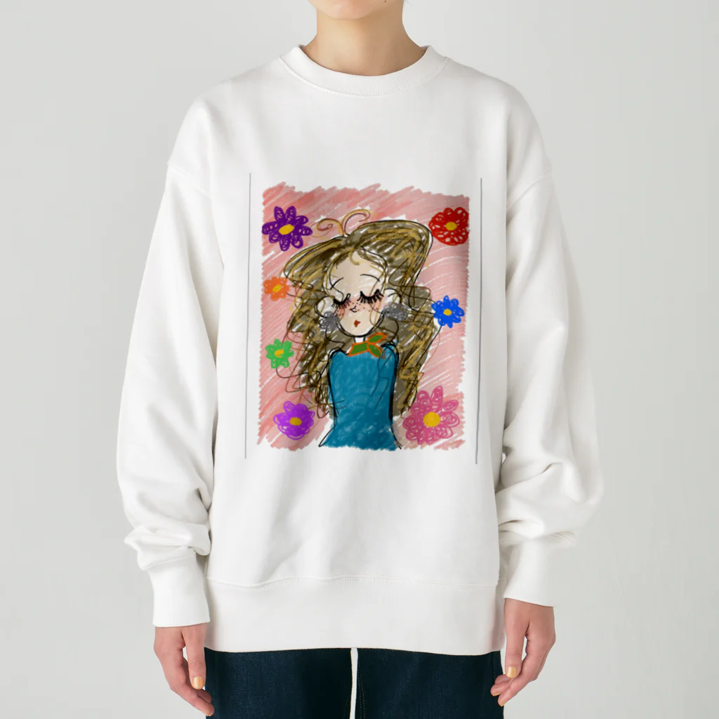 そばかす𝔾𝕀ℝ𝕃'𝕤のColor Girl🌼❤️💚🩵 Heavyweight Crew Neck Sweatshirt