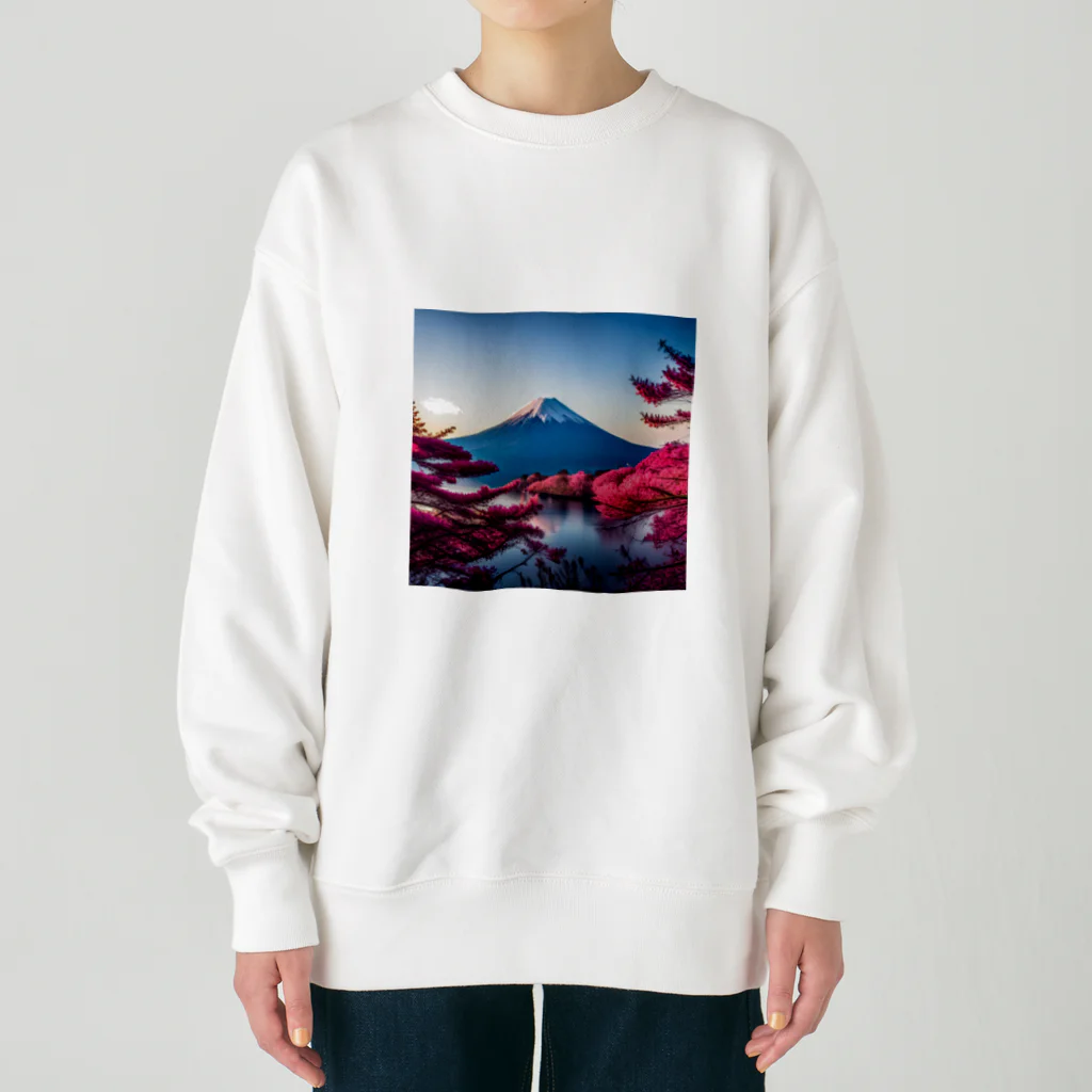 P.H.C（pink house candy）の富士山と紅葉、そして湖のグッズ Heavyweight Crew Neck Sweatshirt