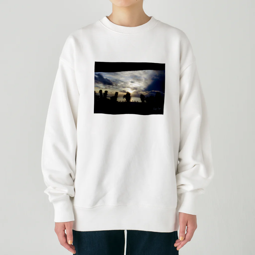 hemphopeのsea side twilight Heavyweight Crew Neck Sweatshirt