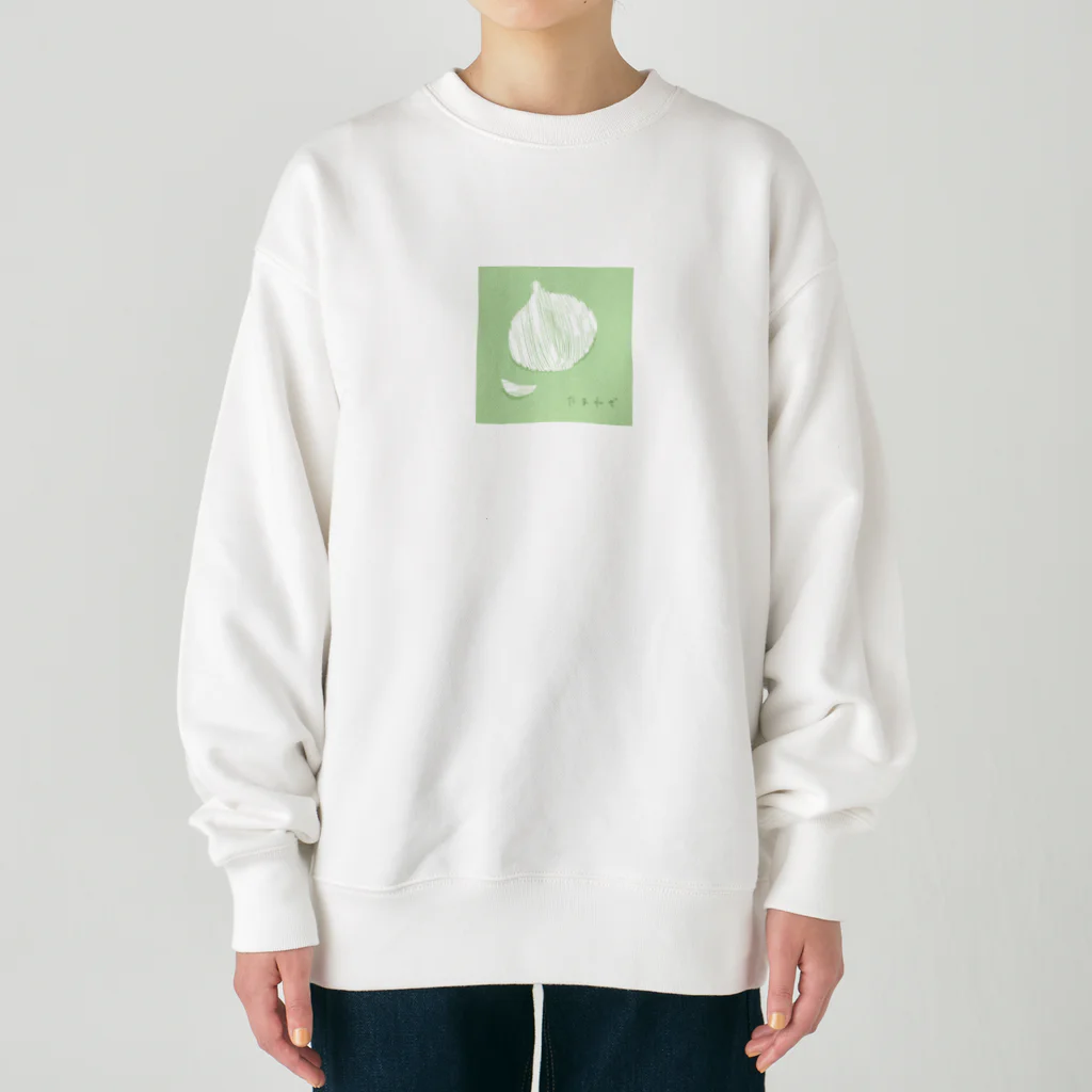 isoisocialのたまねぎのゆるイラスト Heavyweight Crew Neck Sweatshirt