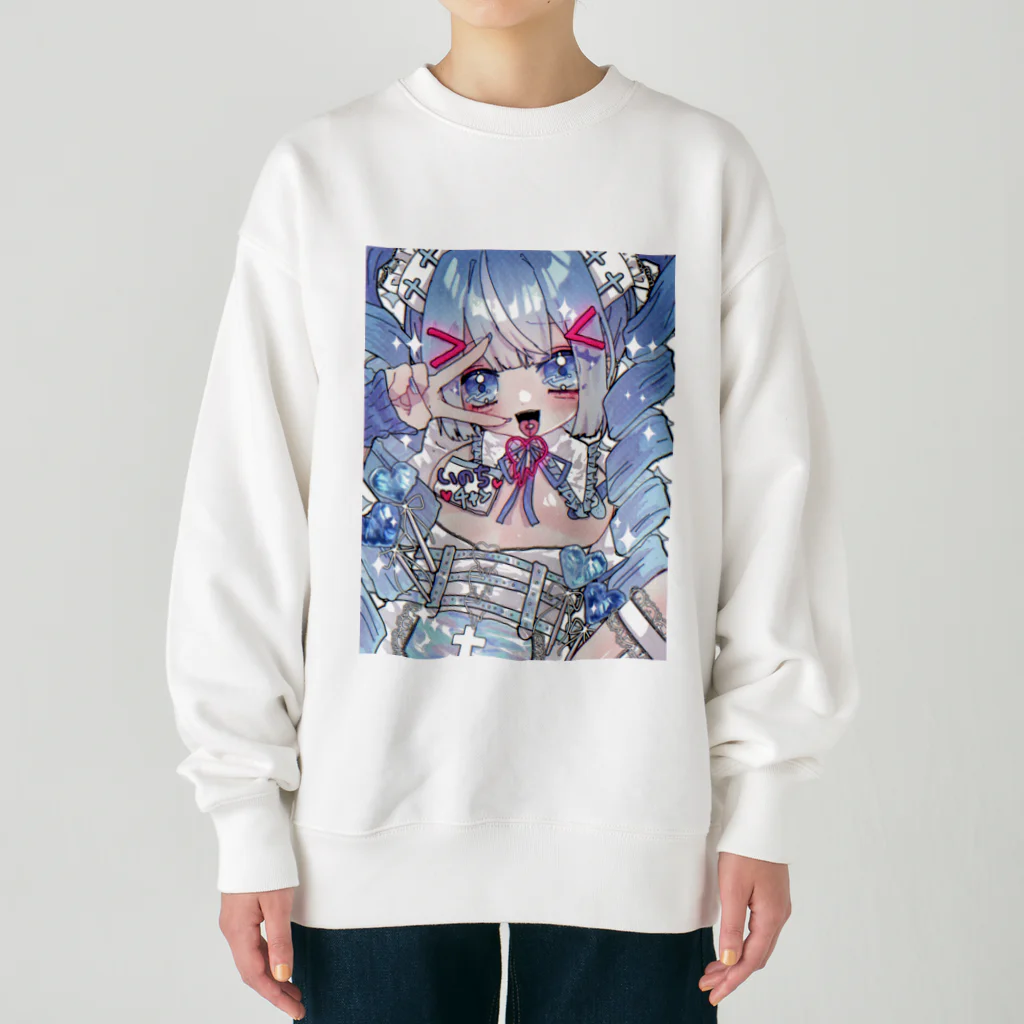 心中のいのちﾁｬﾝ Heavyweight Crew Neck Sweatshirt