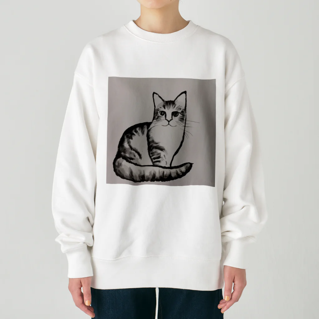 discwの猫ちゃん Heavyweight Crew Neck Sweatshirt