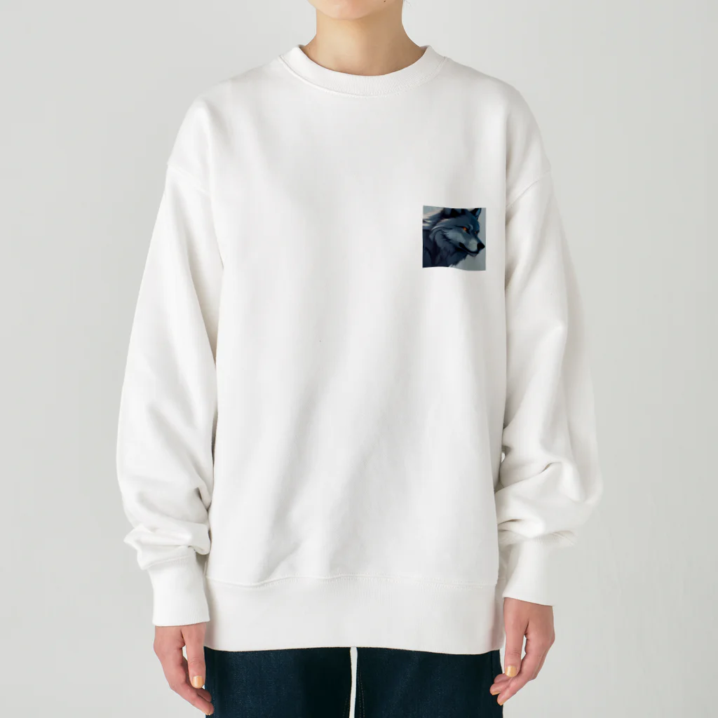 海坊主のグレイウルフ Heavyweight Crew Neck Sweatshirt