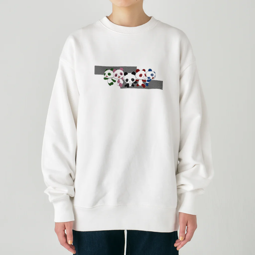 sora × 3D LEELEE Shopのスーパー戦隊（黒/七宝紋） Heavyweight Crew Neck Sweatshirt