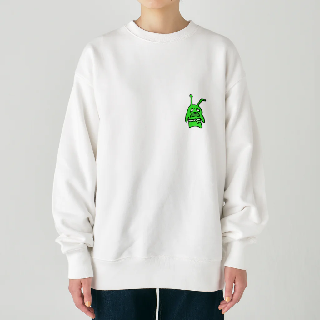 catherine_game_blのネギ巻いてる緑のキモいの Heavyweight Crew Neck Sweatshirt