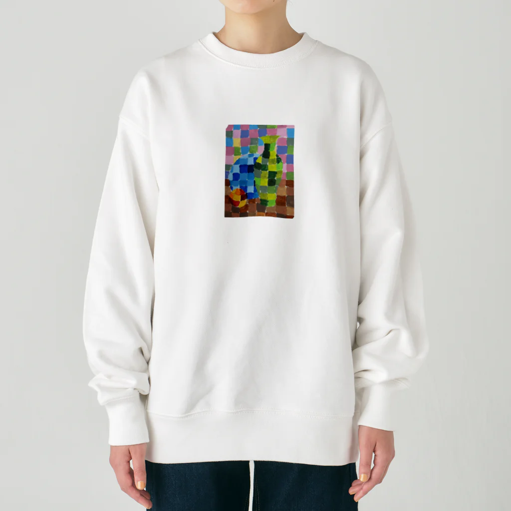 rituhouのカラフルグリッド・コレクション Heavyweight Crew Neck Sweatshirt