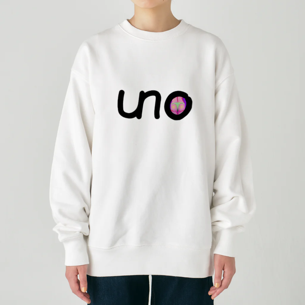 unoのUNOロゴ×ドットビキニヒップ Heavyweight Crew Neck Sweatshirt