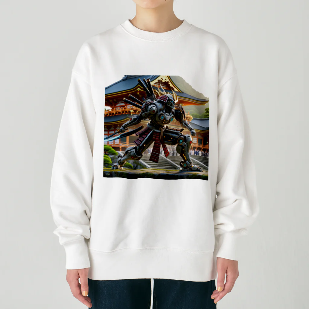 こまイヌ屋たちの十二神将バサラロボ Heavyweight Crew Neck Sweatshirt