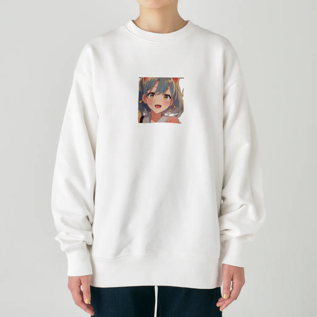 G7のショップの ねこみみの魅力、あなたと共に - ファンタジーグッズ Cat-Eared Beauty: Fantasy Goods to Charm Your Day Heavyweight Crew Neck Sweatshirt