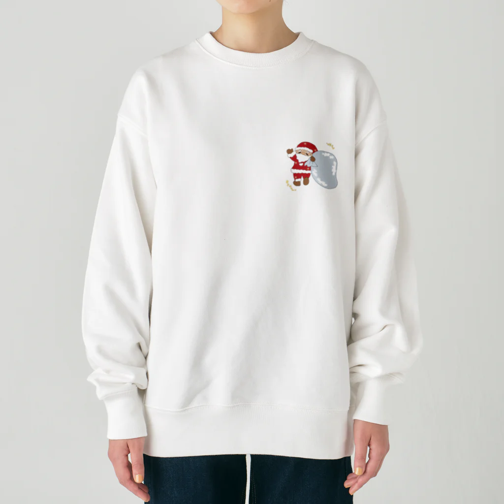 あんこのクリスマスサンタさん Heavyweight Crew Neck Sweatshirt