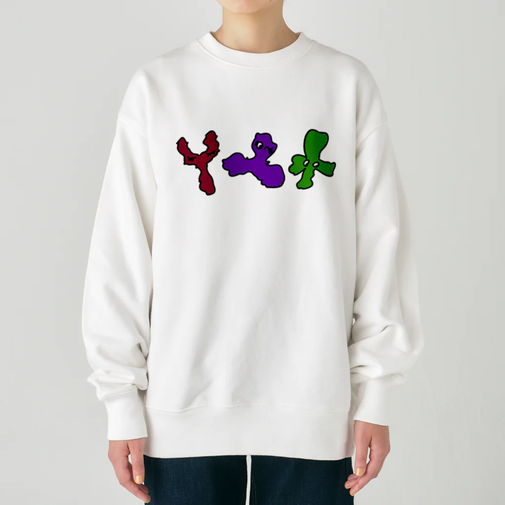 タカのビフィズス菌三兄弟 Heavyweight Crew Neck Sweatshirt