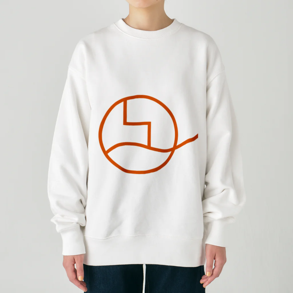 凹凸ラボの凹凸ラボ（オレンジ） Heavyweight Crew Neck Sweatshirt