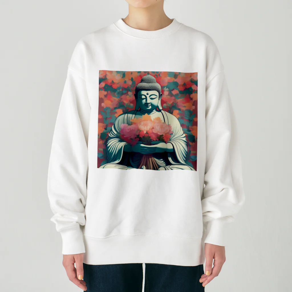 otaaa08の大仏　グラフィック Heavyweight Crew Neck Sweatshirt