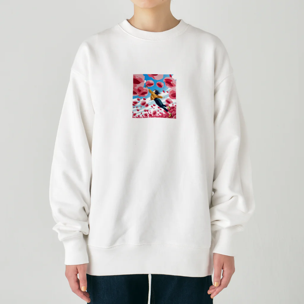 cameron2のひらりん Heavyweight Crew Neck Sweatshirt