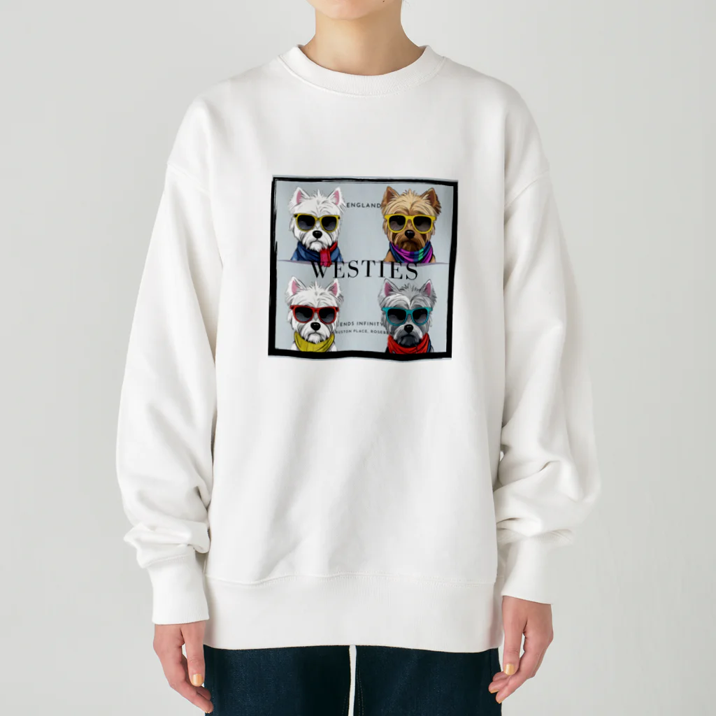 WESTIE_FILMSのwestieのグッツ作りました Heavyweight Crew Neck Sweatshirt