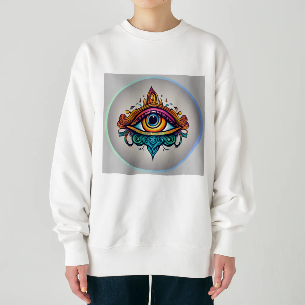 Persona MoMのオレンジの第3のeye Heavyweight Crew Neck Sweatshirt