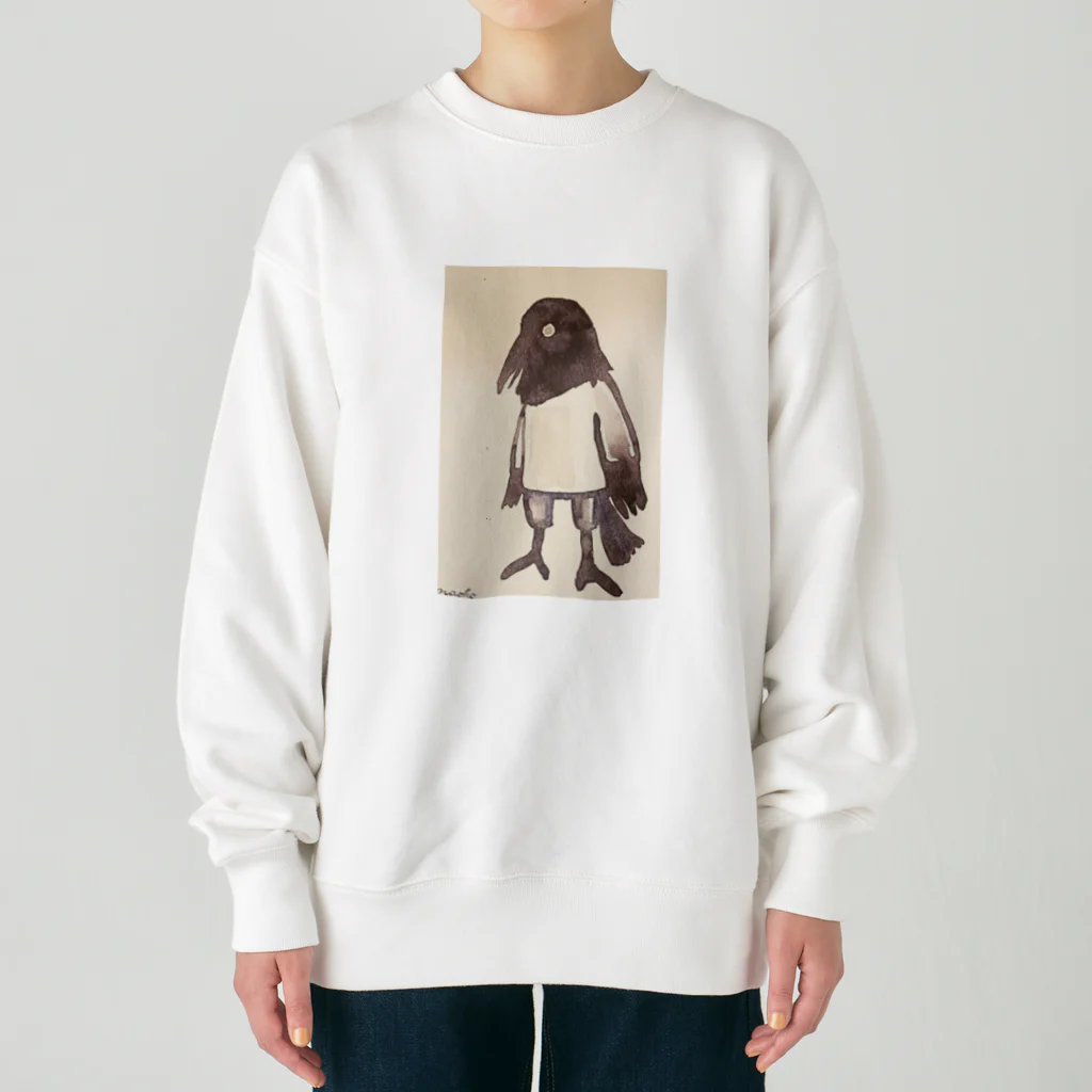 ナヲコラヴズショップのカラスのボクはボク4 Heavyweight Crew Neck Sweatshirt