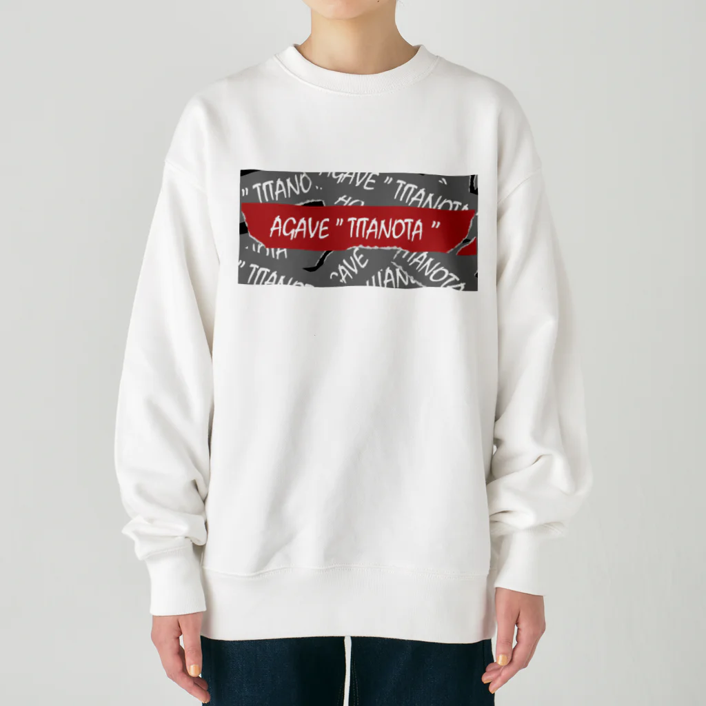 TREMOLOのAGAVE”TITANOTA”シグネチャーロゴ Heavyweight Crew Neck Sweatshirt