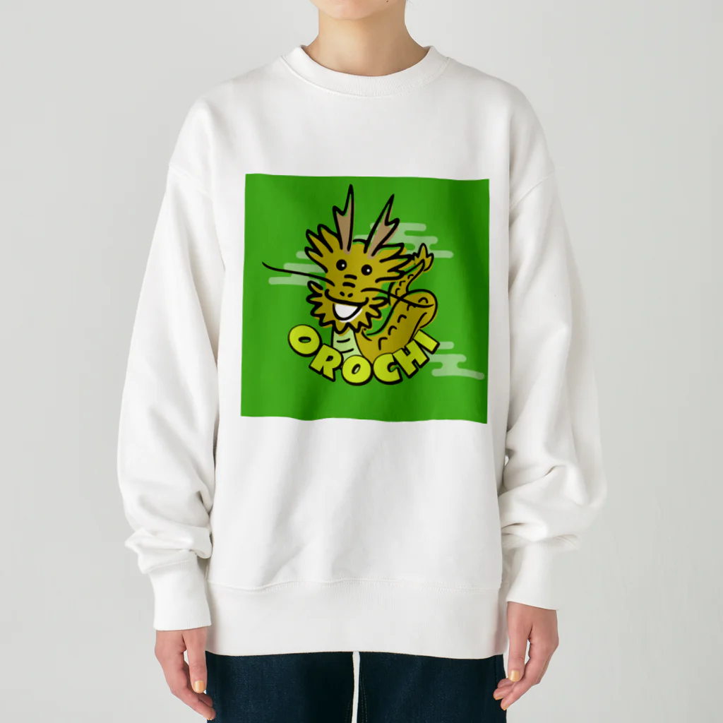 森本雄也の石見神楽_八岐大蛇＠Lemon Yellow Heavyweight Crew Neck Sweatshirt