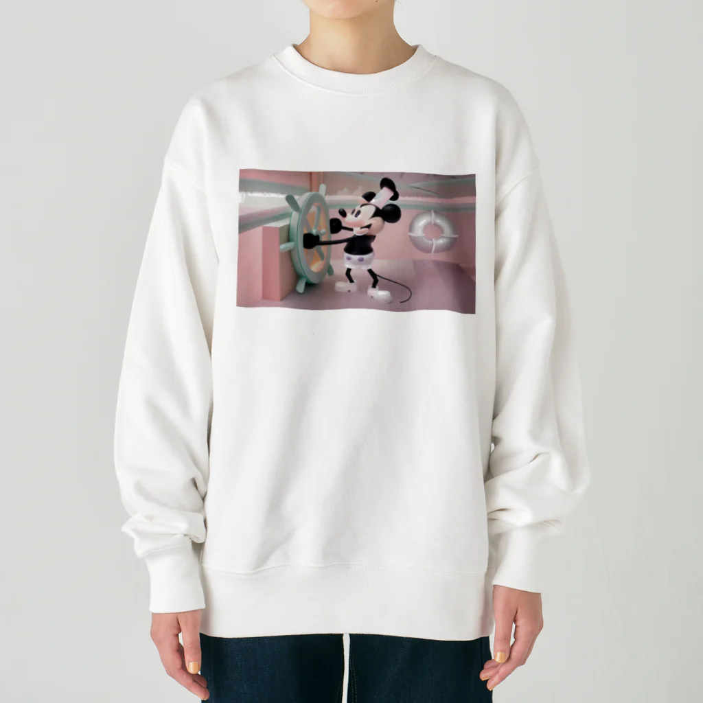 CHIKUSHOの蒸気船ウィリー スウェット Heavyweight Crew Neck Sweatshirt