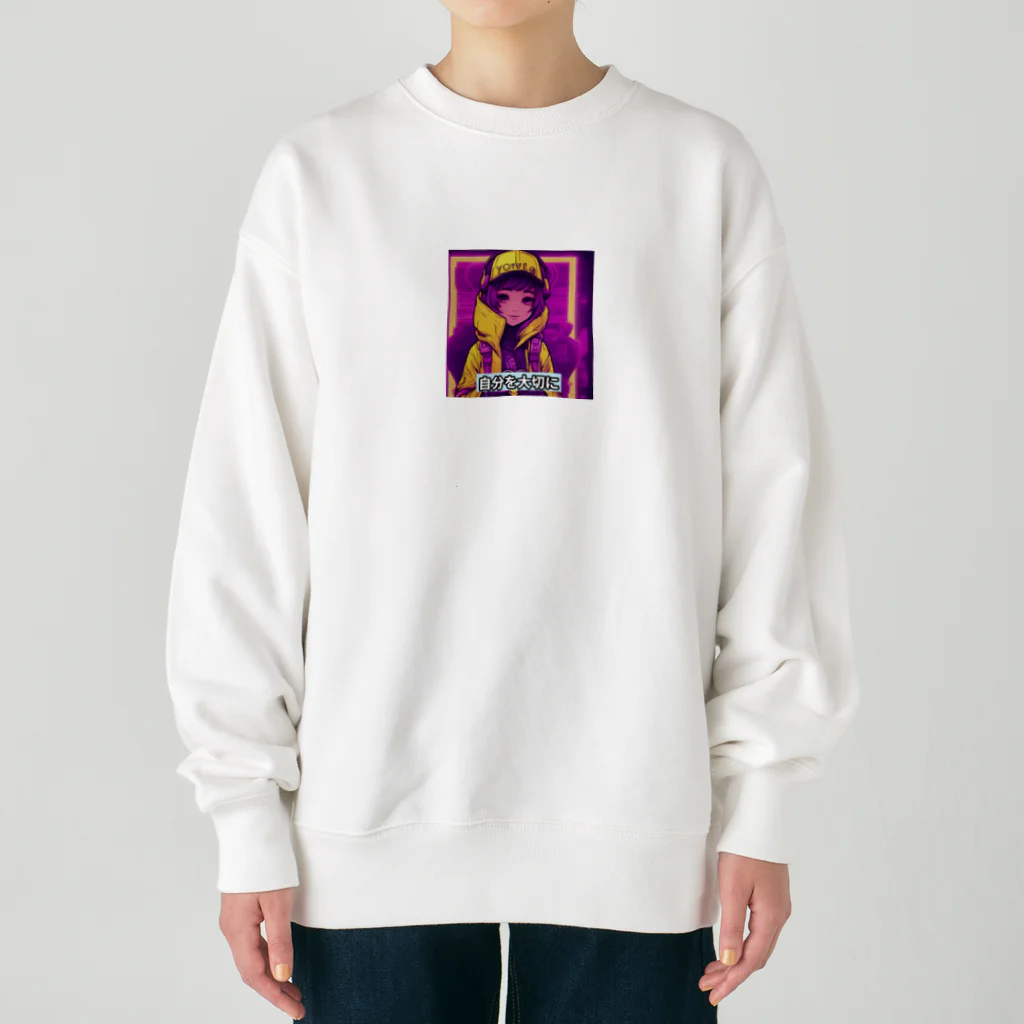 evahmonの光の戦士シリーズ・ひかりちゃん Heavyweight Crew Neck Sweatshirt