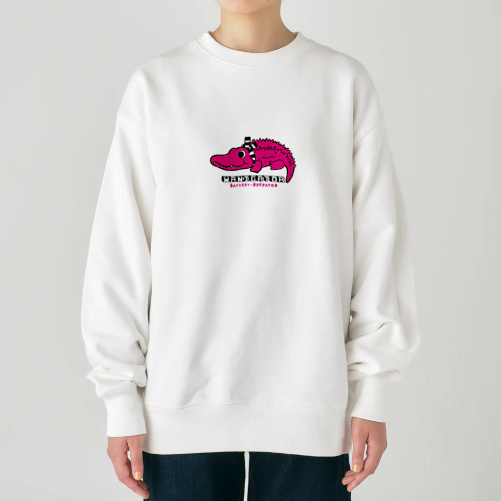 loveclonesのワニくん ピンク 0624 WANIGATOR ロゴ Heavyweight Crew Neck Sweatshirt